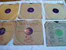 6 Vintage Greek 78 RPM Records - RCA Victor, Columbia Record Labels