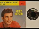 PICTURE SLEEVE Ricky Nelson Imperial 5565 It’s Late CLEAN VG++ SLEEVE
