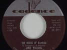 Popcorn 45 ANDY WILLIAMS The House of Bamboo CADENCE HEAR