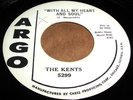 THE KENTS With All My Heart And Soul 45 Doo Wop/Rocker Argo WL Promo NM- Listen