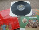beatles - sgt peppers lonely hearts club band  mono 1st press lp record + cutout