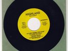 LUCKEY DAVIS IT'S NOT WHERE YOU START ORIGINAL 45 RECORD HIGHLAND RECORDS MINT