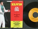 Elvis Presley Its Only Love 1971 Original RCA USA 45 W/PS 48-1017 Orange 6S