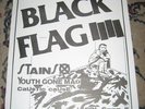 Black Flag Original 1981 Flyer w/Stains/Youth Gone Mad/Caustic Cause RARE KBD