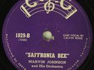 Hear Vocal Jazz 78 rpm MARVIN JOHNSON 