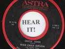 ROCKABILLY 45 Wild Child Gipson (Astra 1008) Uncle John/Sittin Here Cryin'  VG++