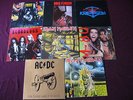 8x  HARDROCK  LP's   Iron Maiden, AC / DC, Bloodgood, Kreyson, Dogs D'amour....