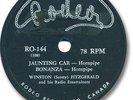 WINSTON FITZGERALD Canadian Fiddle 78 RPM Record Jaunting Car/Bonanza. Rodeo 144