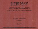 BLUE COLUMBIA SET X-8: GIESEKING PLAYS DEBUSSY SUITE BERGAMASQUE (1932)
