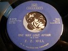 Z.Z. HILL R&B Northern Soul 45 MH #202 One Way Love Affair b/w Come On Home VG++