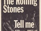 ROLLING STONES Tell Me ALTERNATIVE SLEEVE VARIATION rare Denmark Norway 45 w/PS