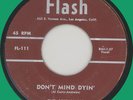 JAYHAWKS Don't Mind Dyin' / Love Train 45rpm Flash 1957 doo-wop