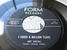 RARE ROCKABILLY TEEN 45 ART DECOU EDDIE COCHRAN FORM ''I CRIED A MILLION TEARS''