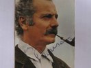 SUPERBE AUTOGRAPHE MANUSCRIT GEORGES BRASSENS SIGNED DEDICACE SIGNATURE cp