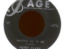 PATSY CLARK Whatcha Do to Me on Sage Rockabilly 45 Hear