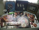 huge beatles collection records cards figurines and pens and more