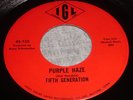 IOWA IGL FUZZ GARAGE 45 - FIFTH GENERATION PURPLE HAZE JIMI HENDRIX COVER