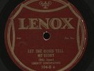 78 RPM RARE MUSEUM QUALITY  1924  PHONOGRAPH  LABEL LENOX 104  MUST C /VG++VG+++