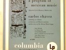ANDY WARHOL ART COVER / CARLOS CHAVEZ  BLUE VERSION COLUMBIA ML 2080