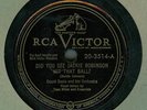 Victor 20-3514 Count Basie Orch. Did You See Jackie Robinson Hit That Ball? 1949