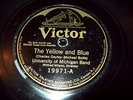 University of Michigan Band -1920's Batwing Victor 78 rpm College Yellow & Blue