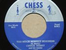 CHUCK BERRY TOO MUCH MONKEY BUSINESS/BROWN EYED HANDSOME MAN   NM VINYL