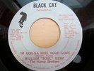 70s Modern Soul Disco 45 WILLIAM SOUL KEMP i'm gonna miss your love BLACK CAT 