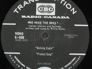 CBC Transcription - WILLIE DUNN Micmac Folksinger: NATIVE INDIAN ballads/stories