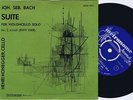 HENRI HONEGGER Bach Cello Suite No. 2 Danish EP Metronome MCEP 3074