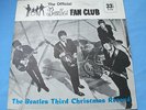 THE BEATLES FAN CLUB FLEXI/BEATLES THIRD CHRISTMAS RECORD FLEXI VG+CONDITION