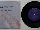 Big Country One Great Thing South Africa 7in Diff PS Rare