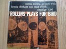 Sonny Rollins Quintet LP Plays For Bird Kenny Dorham Max Roach Prestige