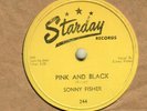 rockabilly 78 SONNY FISHER STARDAY 244 PINK AND BLACK/LITTLE RED WAGON