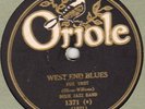 Oriole 1371  Fred Hall Band as DIXIE JAZZ BAND - WEST END BLUES in E 1928 (2)