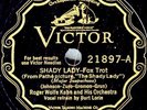 ROGER WOLFE KAHN and his Orchestra on 1929 Victor 21897- Shady Lady