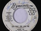 rare Soul 45 GEORGE JAY & ROCKIN' RAVENS say that you love me DYNAMIC Hear