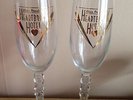 Elvis Presley Glass Flutes X 2. New From Heartbreak Hotel Graceland . Lovely Set
