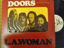 RARE VG+ Doors L.A. Woman Die Cut w/ Sleeve White Lbl PROMO WLP & Sticker
