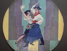 BEAUTIFUL 1930s Cardboard PICTURE DISC With JOSEPHINE BAKER; Rare [78 RPM]