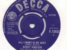 Bobby Jameson All I want is my baby Decca F.12032 EX-