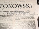 LEOPOLD STOKOWSKI ** AUTOGRAPHED LP Landmarks of CAPITOL STEREO SP 8399 SIGNED