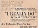 SPECTORS THREE--PICTURE SLEEVE + 45 on TREY---(I REALLY DO)--PS--PIC--SLV