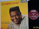 FATS DOMINO - FATS  DOMINO SWINGS.  ORIGINAL CND COPY. TEXTURED COVER. VG++  LP