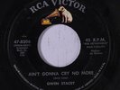 GWEN STACEY: Ain't Gonna Cry No More 45 rare Soul