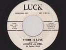 '60 Crude Bay Area DooWop JOHNNY & DELL/Grp There Is Love/The Bounce HEAR BOTH