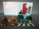 4 LPs The Beatles: Abbey Road, St. Pepper's, White Album, Wonderwall Music