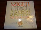 JOSEPH SZIGETI JS BACH COMPLETE SONATAS PARTITAS BACH GUILD VANGUARD 3 LP BOX NR
