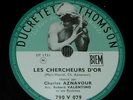 CHARLES AZNAVOUR - Les chercheurs d'or - 78 tours / rpm Ducretet Thomson