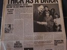 JETHRO TULL THICK AS A BRICK PRIMA ED. ITALIANA CON GIORNALE 1972
