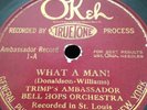 TRIMP'S AMBASSADOR BELL HOPS ORCH 78rpm What A Man Reaching For The Moon OKeH